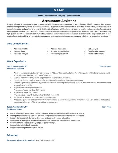 assistant accountant job description resume|9 Accountant Assistant Resume Examples for 2024